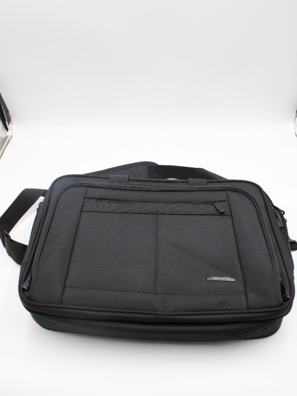 Samsonite Laptop Briefcase Messenger Bag Black Shoulder Strap Work Business